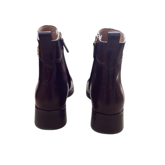 Tory Burch Everly Flat Boot in Sierra Brown Calf Leather Size 9.5 - Picture 3 of 7